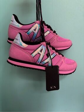 A|X Armani Exchange Pink Sneakers NWT